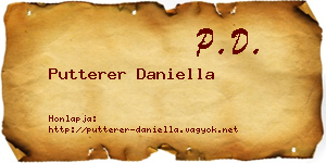 Putterer Daniella névjegykártya
